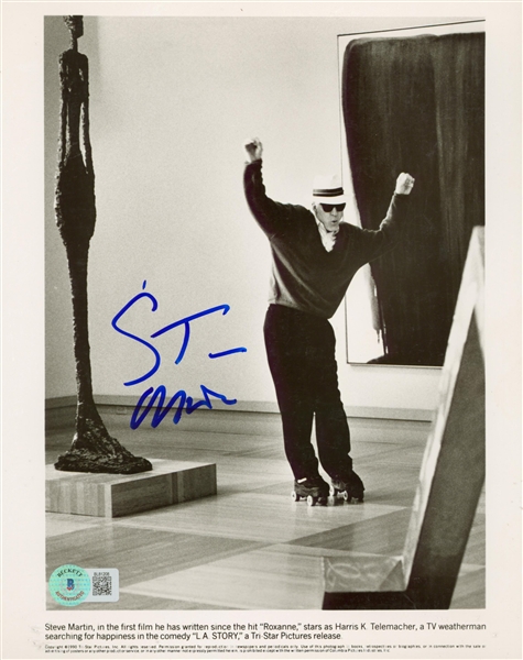 Steve Martin Signed 8" x 10" Tri-Star Pictures Promo Photo for "L.A. Story" (Beckett/BAS)