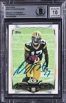 Davante Adams Signed 2014 Topps #337A Rookie Card w/ Gem Mint 10 Auto! (Beckett/BAS Encapsulated)