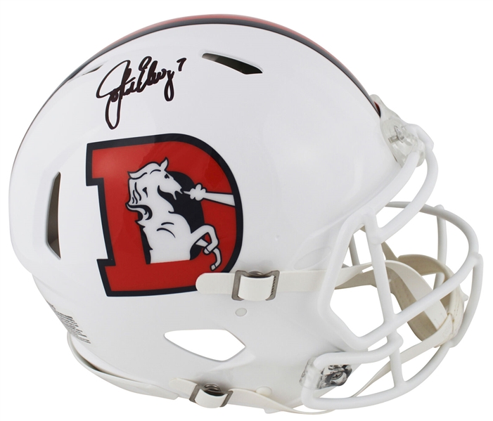 John Elway Signed Denver Broncos 2023 Alternate PROLINE Game Model Helmet (Beckett/BAS Witnessed)