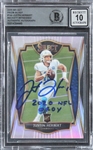 Justin Herbert Signed 2020 Select Prizm Silver #144 Rookie Card w/ Gem Mint 10 Auto! (Beckett/BAS Encapsulated)