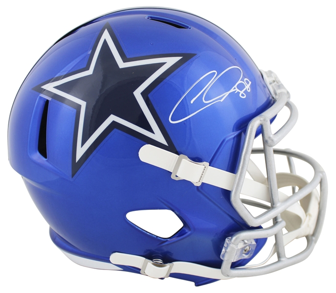 CeeDee Lamb Signed Cowboys Full Sized Flash Speed Replica Helmet (Fanatics)