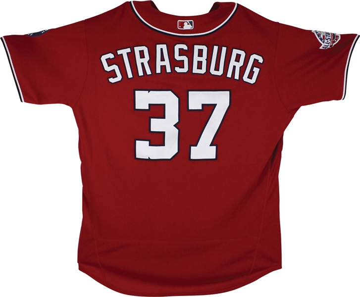 2018 Stephen Strasburg Game Worn Washington Nationals Jersey :: Worn 4/28/2018 vs. LAD :: 10K Performance! (Sports Investors LOA)