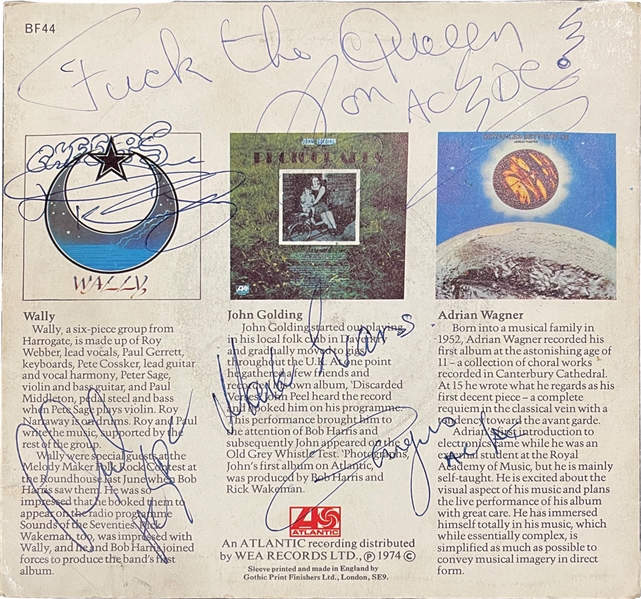 AC/DC Vintage Signed Album with Bon Scott "F**k The Queen" Inscription! (Beckett/BAS LOA) 