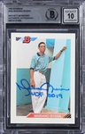 Mariano Rivera Signed 1992 Bowman Rookie Card with "HOF 2019" Inscription (Beckett/BAS GEM MINT 10)