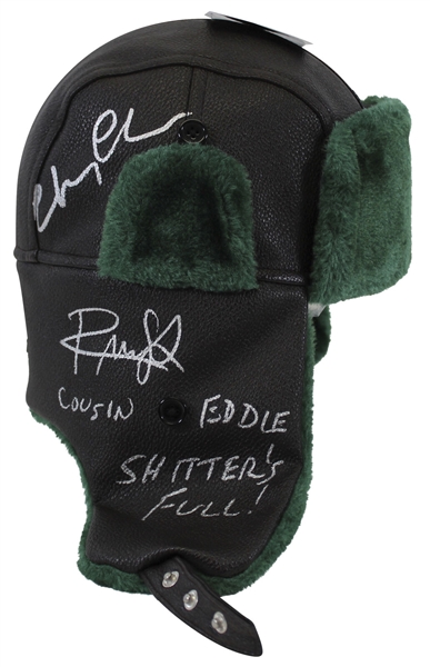 Christmas Vacation: Chevy Chase & Randy Quaid Signed "Cousin Eddie" Replica Hat (Beckett/BAS Witnessed)