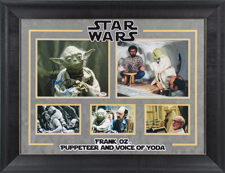 Star Wars: Frank Oz Signed 8" x 10" Photo in Framed Display (PSA/DNA)