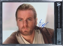 Star Wars: Ewan McGregor Signed 8" x 10" Phantom Menace Photo (Beckett/BAS Encapsulated)