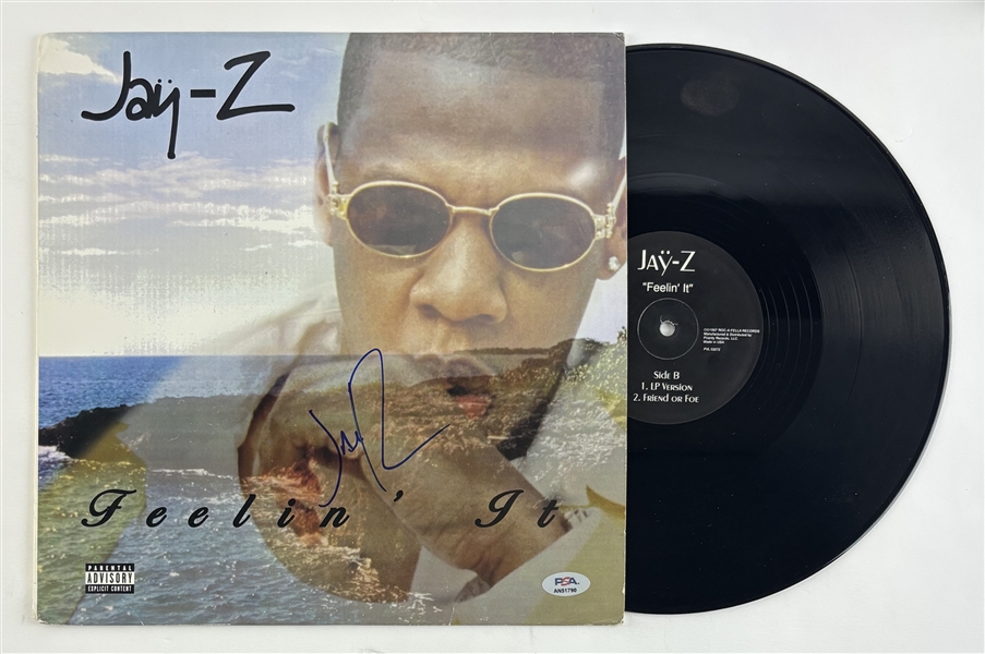 Jay-Z Signed "Feelin It" Album Cover (PSA/DNA)