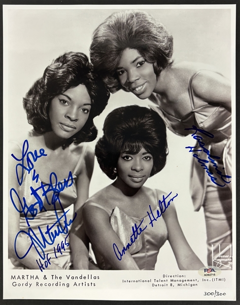 Martha and the Vandellas Group Signed Ltd. Ed. 10" x 13" Promo Photo (PSA/DNA LOA)