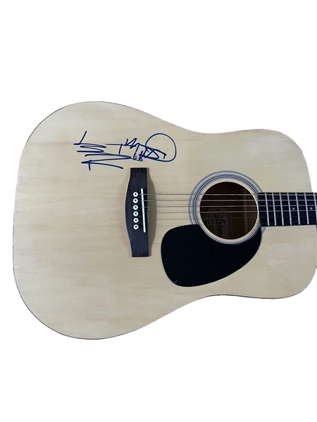 The Rolling Stones: Keith Richards Signed Acoustic Guitar with Superb On The Body Autograph! (JSA LOA)