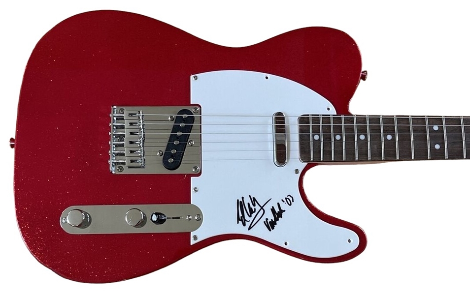 Van Halen: Eddie Van Halen Signed Fender Squier Telecaster Guitar with "Van Halen" Inscription (JSA LOA)