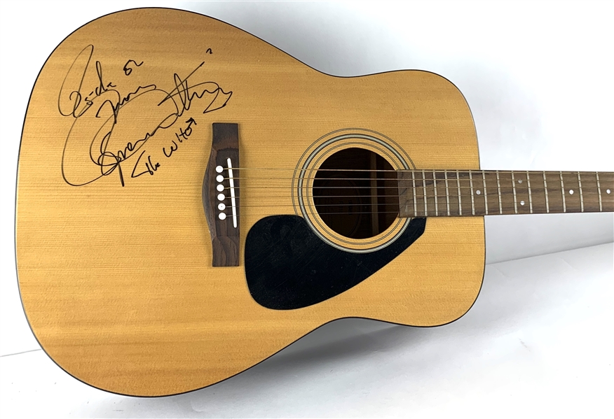 The Who: Roger Daltrey Signed Acoustic Guitar with Multiple Inscriptions! (Beckett/BAS LOA)