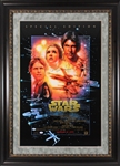 Star Wars Signed & Framed 1997 20th Anniversary Edition Poster with Hamill, Fisher & Ford (Beckett/BAS LOA)