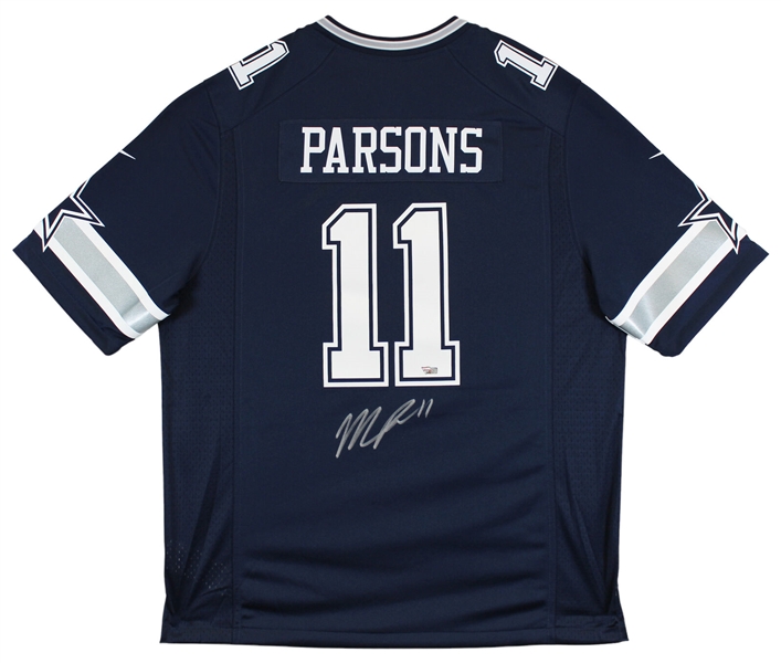 Micah Parsons Signed Dallas Cowboys Nike Authentic Game Model Jersey (Fanatics)