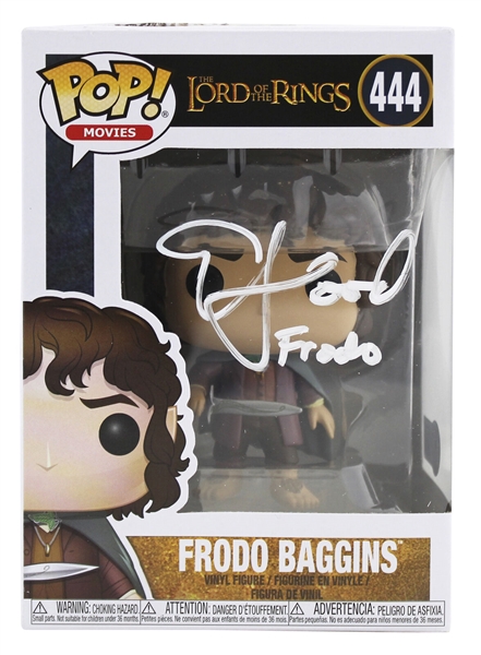 Elijah Wood Signed "Lord of the Rings" Funko Pop with "Frodo" Inscription (Beckett/BAS Witnessed)