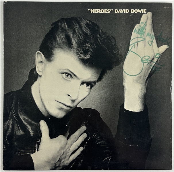 David Bowie Rare & Desirable Signed "Heroes" Record Album (JSA LOA)