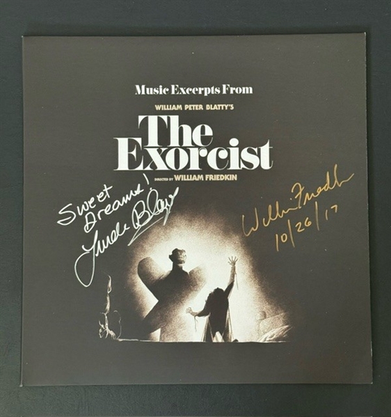 Linda Blair & William Friedkin Signed "The Exorcist" Soundtrack Album Cover (Third Party Guaranteed)