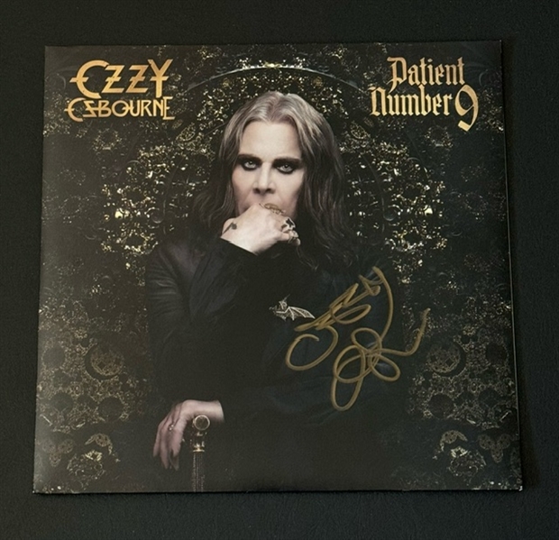 Ozzy Osbourne Signed "Patient Number 9" Album Cover (Third Party Guaranteed)