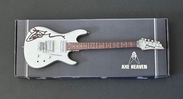 Joe Satriani Signed Mini Chrome Boy Guitar (Third Party Guaranteed)