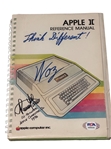 Apple Co-Founders Wayne & Wozniak Dual-Signed Owners Manual w/ Original Vintage Apple 2 Computer & NM 8 & Mint 9 Autos! (PSA/DNA LOA)