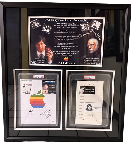 Apple Computer Collection Signed By Steve Jobs, Steve Wozniak, & Ronald Wayne (PSA/DNA)(Beckett/BAS)