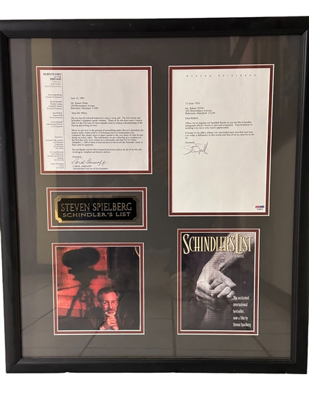 Steven Spielberg Hand-Signed Letter w/ Schindlers List Reference (PSA/DNA LOA)