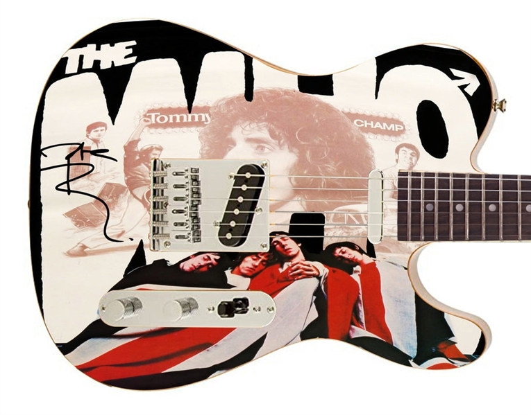 The Who: Pete Townshend Signed Custom Graphics Fender Guitar (Epperson/REAL LOA)