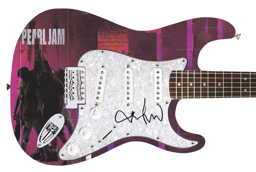 Mike McCready of Pearl Jam Signed Pickguard on a Custom Fender Guitar (Epperson/REAL LOA)