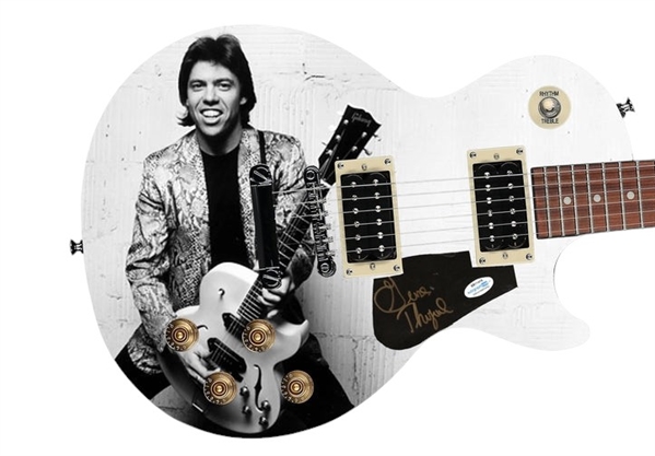 George Thorogood Signed Pickguard on a Custom Les Paul 100 Guitar (Epperson/REAL LOA)