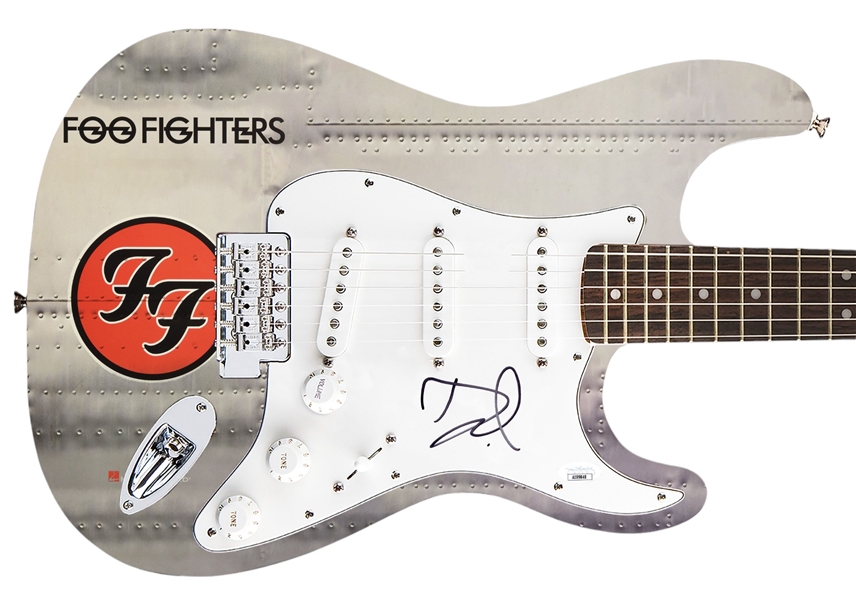 Foo Fighters: Dave Grohl Signed Pickguard on a Custom Fender Guitar (JSA)