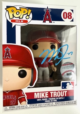 Mike Trout Signed LA Angels Funko Pop #08 (PSA/DNA)