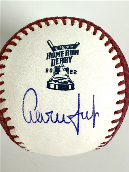 Aaron Judge Signed 2022 Home Run Derby OML Baseball (PSA/DNA)