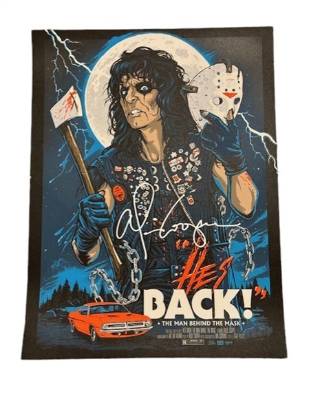 Alice Cooper Signed "Friday the 13th" Gary Pullin Lithograph (JSA Witnessed)