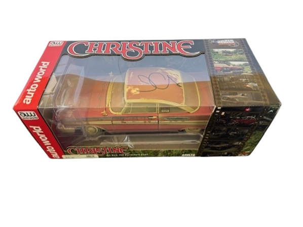 John Carpenter Autographed Christine 1958 Plymouth Fury 1:18 Die-Cast Car (Third Party Guaranteed))