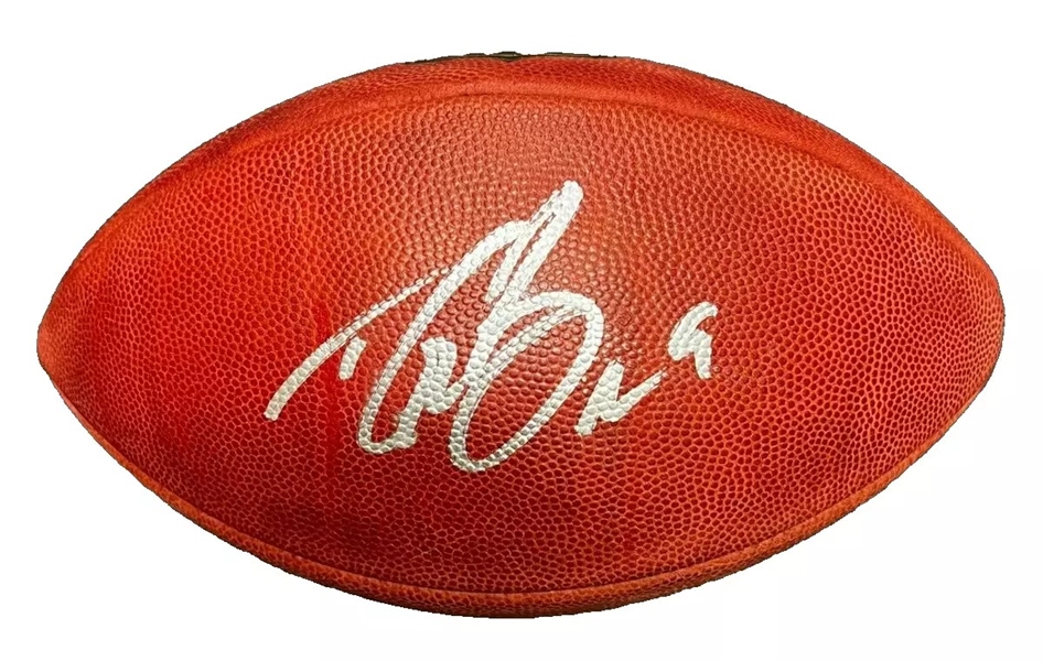 Drew Brees Signed Duke NFL Football (Beckett/BAS Witnessed)