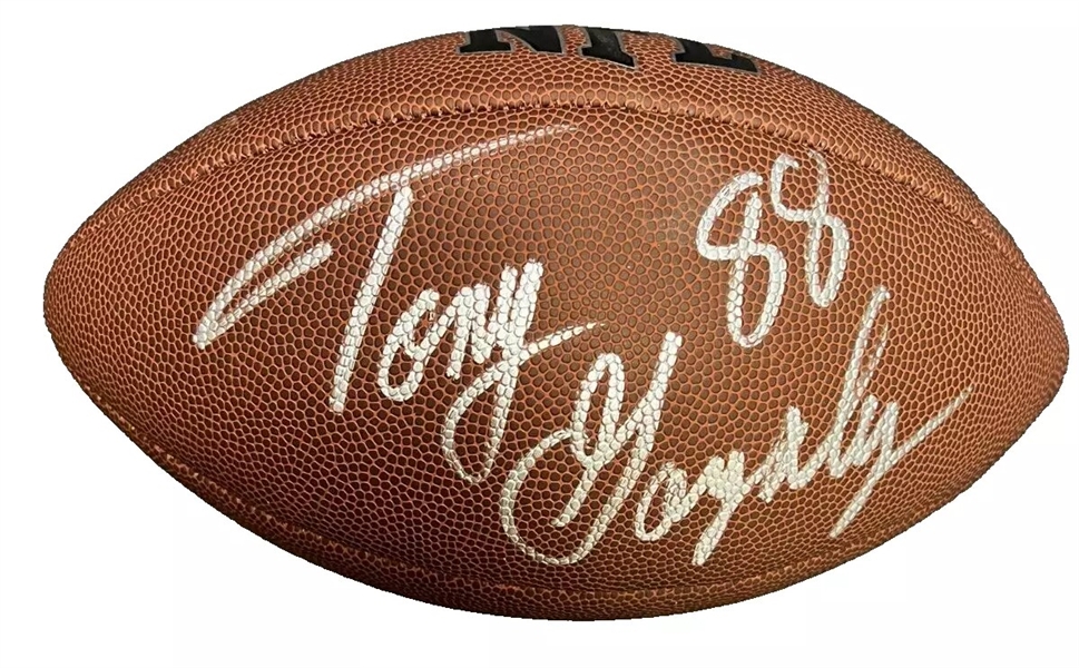 Tony Gonzalez Signed Wilson NFL Football (JSA)