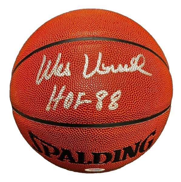 Wes Unseld Signed Spalding NBA Basketball with "HOF 88" Inscription (PSA/DNA)