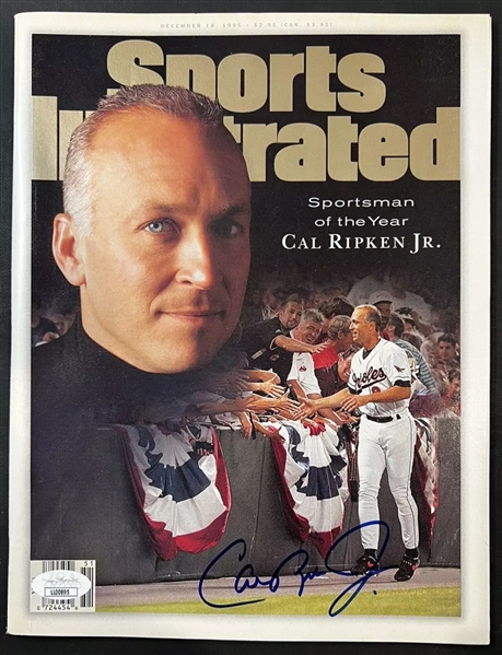 Cal Ripken Jr. Signed 1995 Sports Illustrated "Sportsman of the Year" Magazine (JSA)