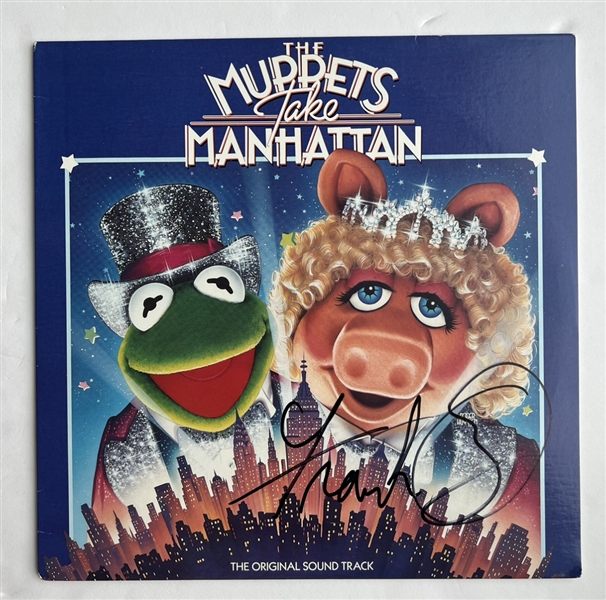 RARE Frank Oz Signed "Muppets Take Manhattan" Soundtrack Album Cover (JSA LOA)(Ulrich Collection)