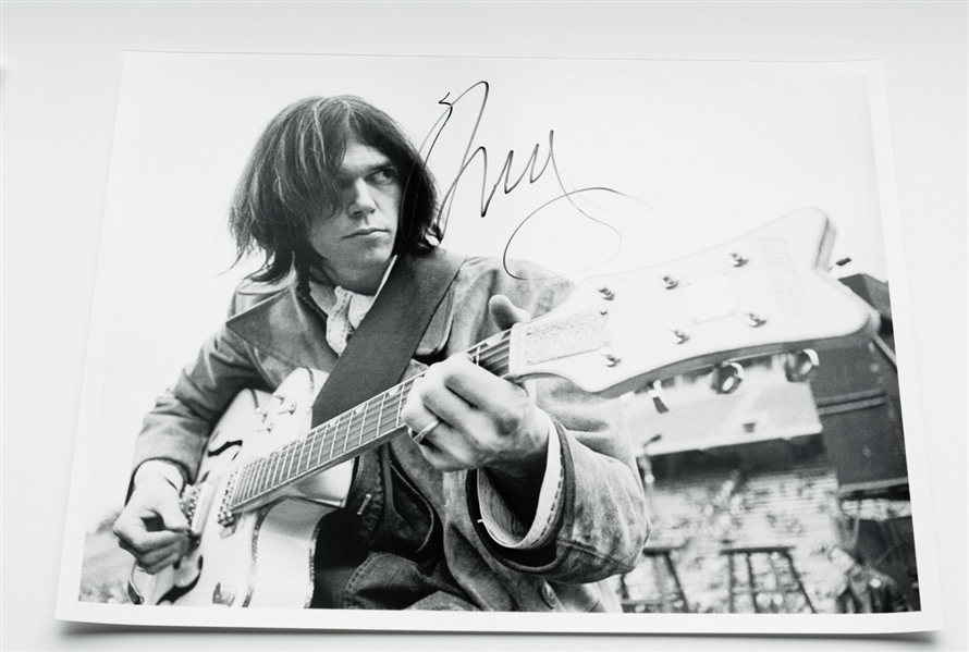 Neil Young In-Person Signed 20” x 30” Photo (JSA Authentication) (Ulrich Collection)