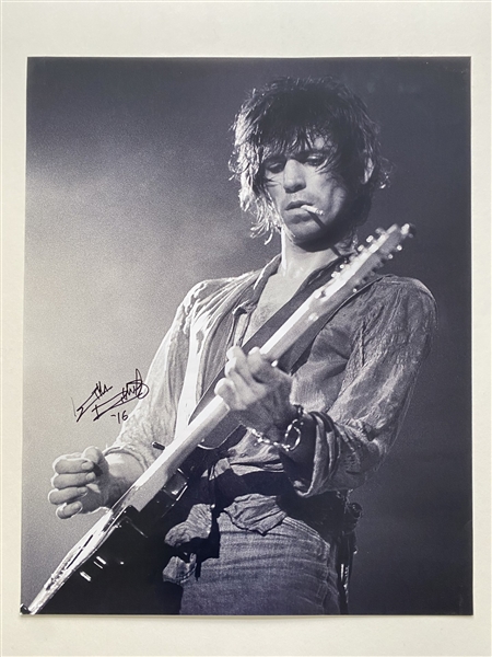 Rolling Stones: Keith Richards In-Person Signed 30” x 40” Photo (JSA Authentication) (Ulrich Collection)