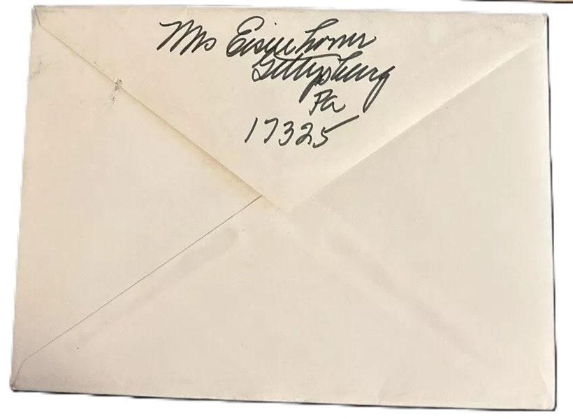 First Lady Mamie Doud Eisenhower Rare Signed & Hand Addressed Envelope (Third Party Guaranteed)