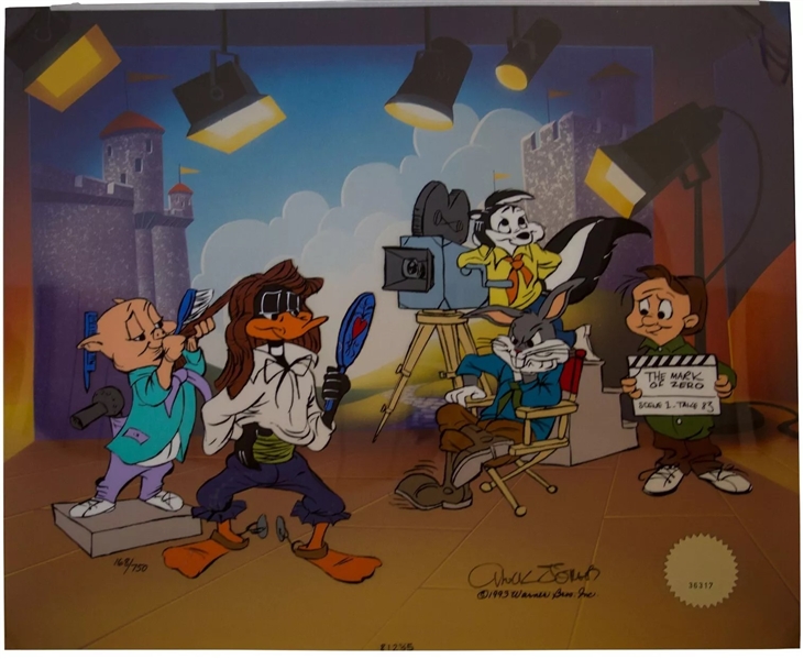 Chuck Jones Signed 1993 "Mark of Zero" Hand Painted Limited Edition Looney Tunes Production Cel (Third Party Guaranteed & Jones Estate)