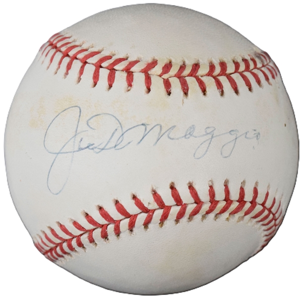 Joe DiMaggio Single Signed OAL Baseball (Yankee Clipper & Third Party Guaranteed)