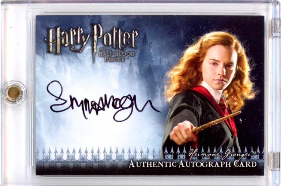 2009 Artbox Harry Potter The Half-Blood Prince Autographs #3 Emma Watson (Third Party Guaranteed)