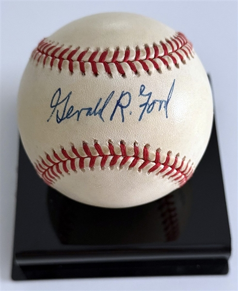 President Gerald R. Ford signed Official A.L. Baseball (PSA/DNA)