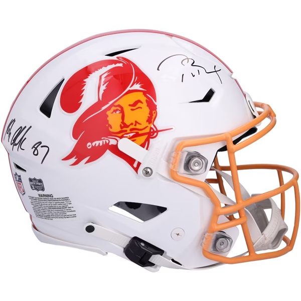 Tom Brady & Rob Gronkowski Signed Bucs Speed Flex Helmet (Fanatics)