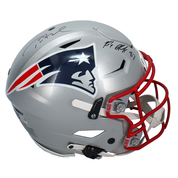 Tom Brady & Rob Gronkowski Signed Authentic Speed Flex Helmet (Fanatics)