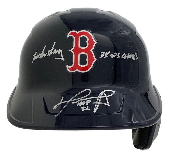 David Ortiz Signed & "HOF 22, 3x WS Champs" Inscribed Ltd. Ed. Batting Helmet (Fanatics)