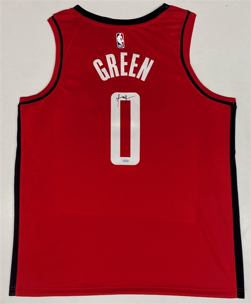 Jalen Green Signed Houston Rockets Red Swingman Jersey (Fanatics)